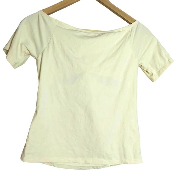 Soft Surroundings top size 32B Beige Size 32B Short Sleeve Wide Open Neckline - Picture 3 of 9